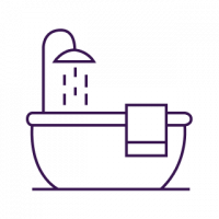 Douche, Baignoire