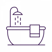 Douche, Baignoire